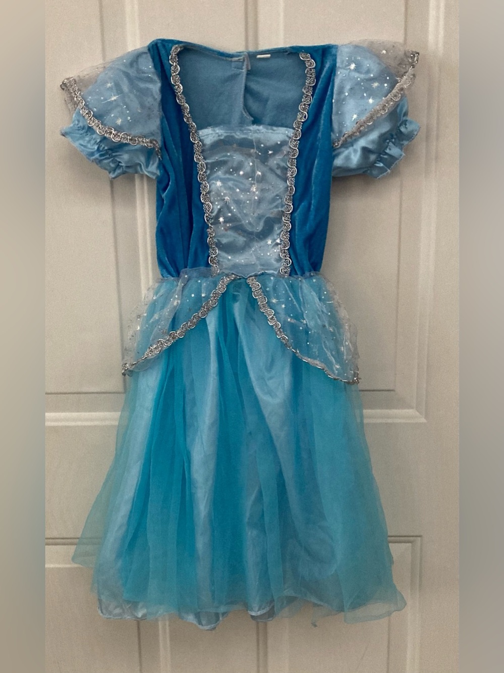 🩵🩶👑🩶🩵Blue Princess Kids Costume Dress